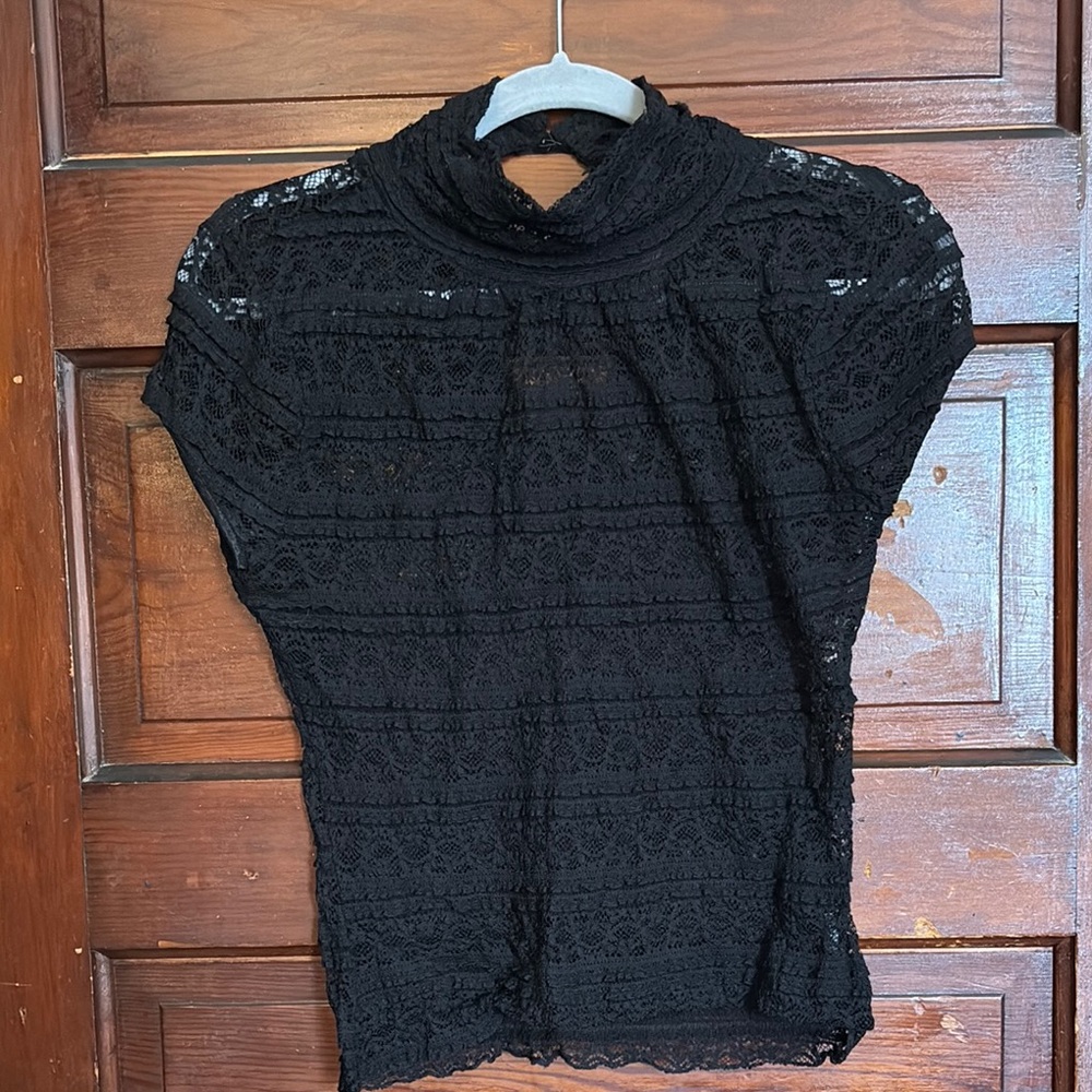 Elegant Black Lace Top